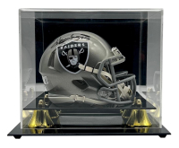 Howie Long Signed Raiders Mini Flash Alternate Speed Helmet with Display Case (Beckett) at PristineAuction.com