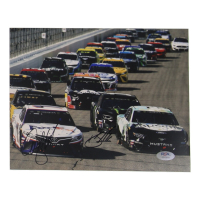 Denny Hamlin & Kevin Harvick Signed NASCAR 8x10 Photo (PSA) at PristineAuction.com