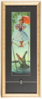 Disneyland "Haunted Mansion" Stretch Room Custom Framed Print Display With Haunted Mansion Logo Pin at PristineAuction.com