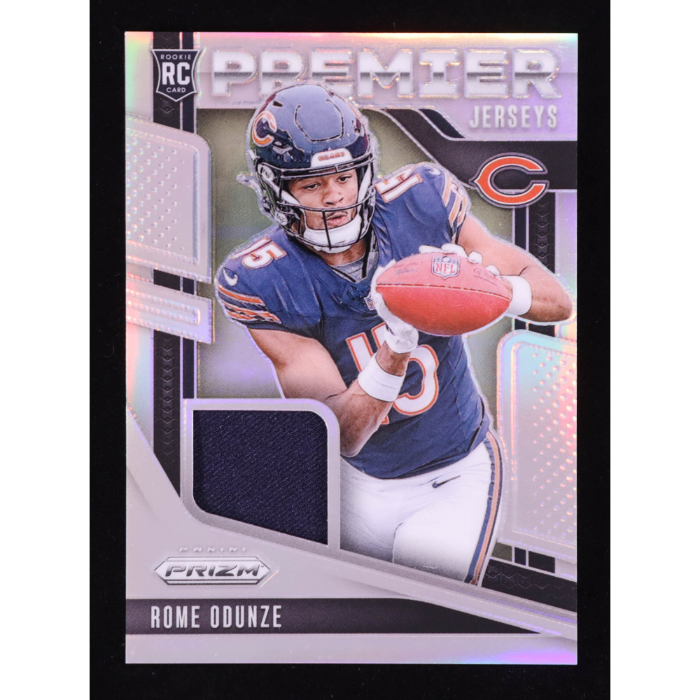 Rome Odunze 2024 Panini Prizm Premier Jerseys #12 RC at PristineAuction.com