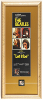 "Let It Be" Custom Framed "The Beatles" Poster Print Display With Let It Be Album Pin at PristineAuction.com