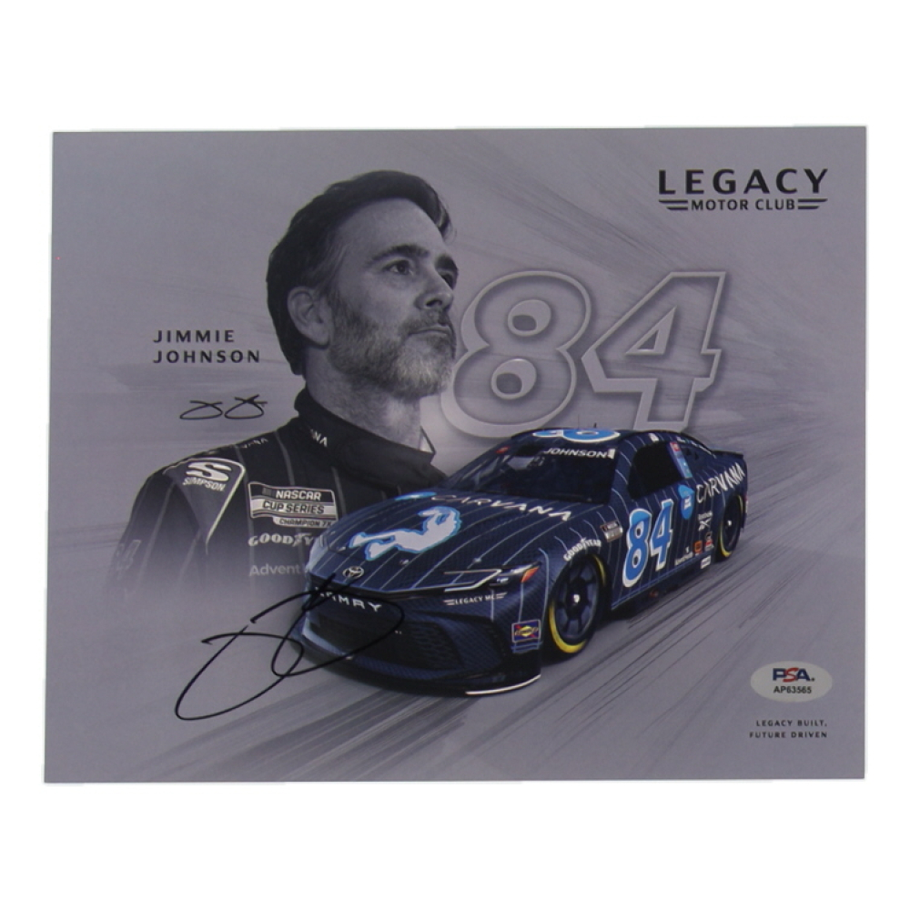 Jimmie Johnson Signed NASCAR 8x10 Photo (PSA) at PristineAuction.com