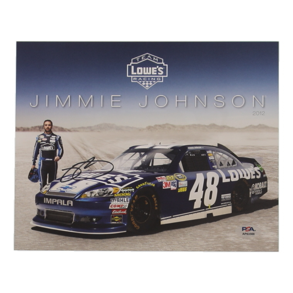 Jimmie Johnson Signed NASCAR 8x10 Photo (PSA) at PristineAuction.com