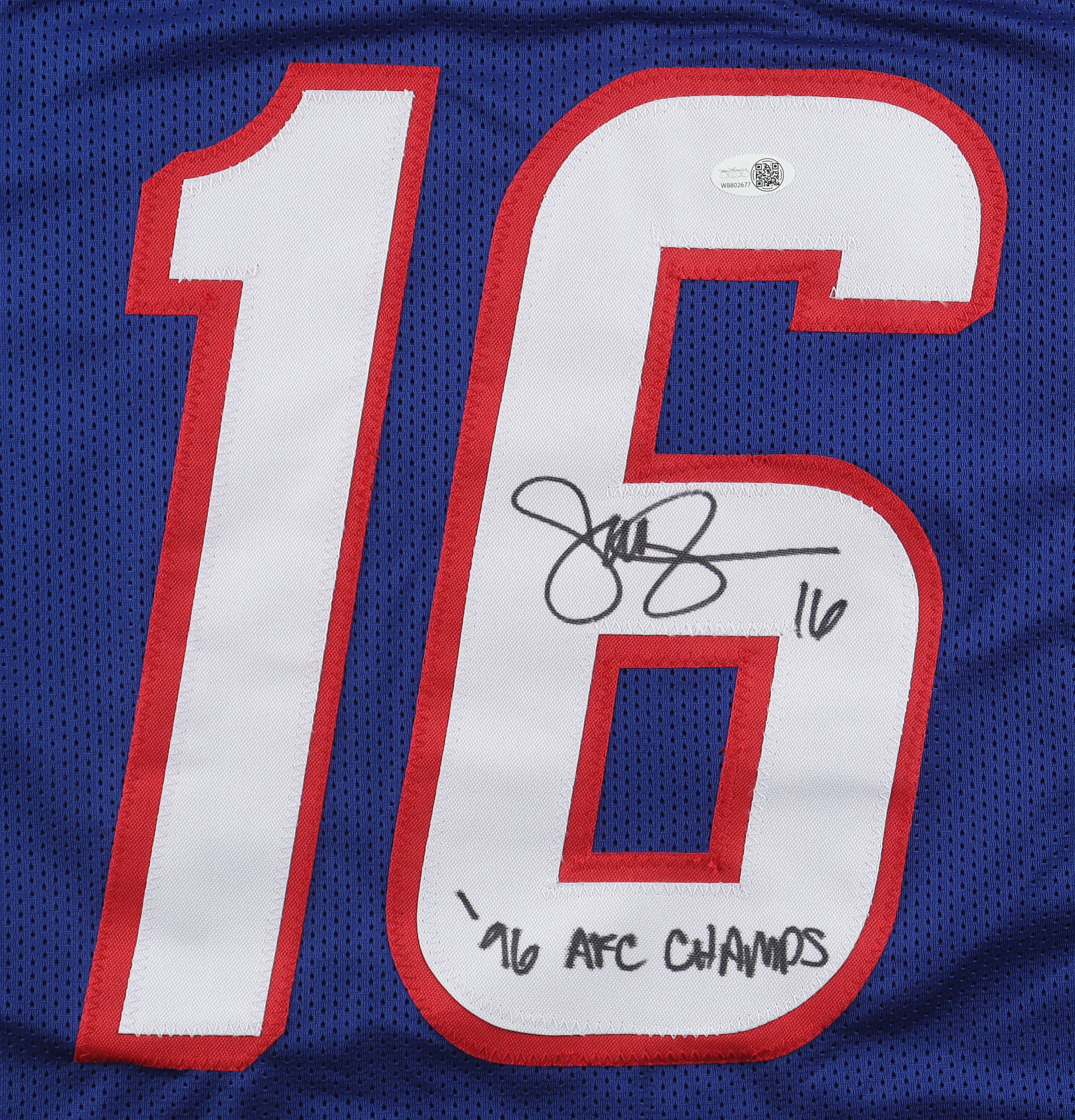Scott Zolak Signed Jersey Inscribed "96 AFC Champs" (JSA) at PristineAuction.com Scott Zolak Signed Jersey Inscribed "96 AFC Champs" (JSA) at PristineAuction.com