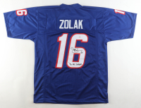 Scott Zolak Signed Jersey Inscribed "96 AFC Champs" (JSA) at PristineAuction.com