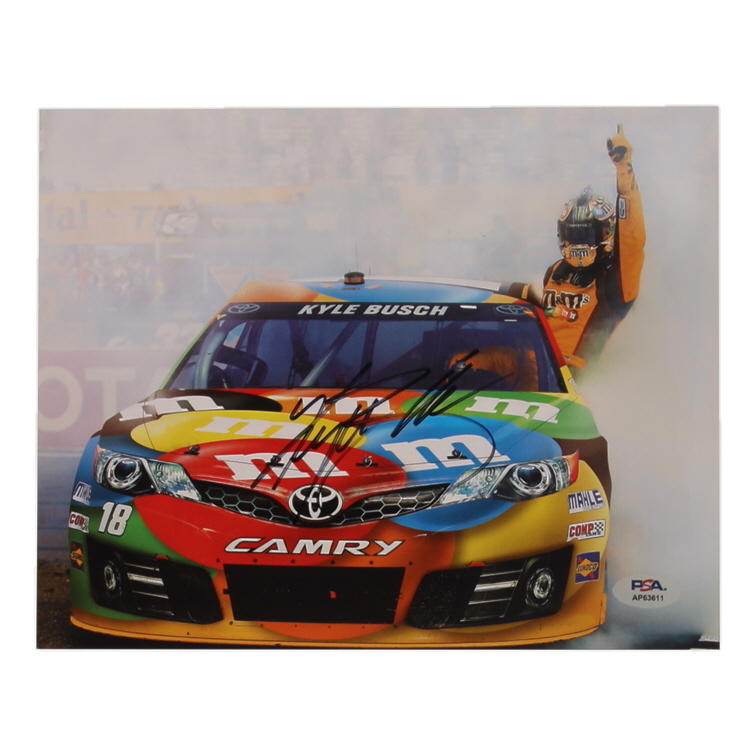 Kyle Busch Signed NASCAR 8x10 Photo (PSA) at PristineAuction.com Kyle Busch Signed NASCAR 8x10 Photo (PSA) at PristineAuction.com