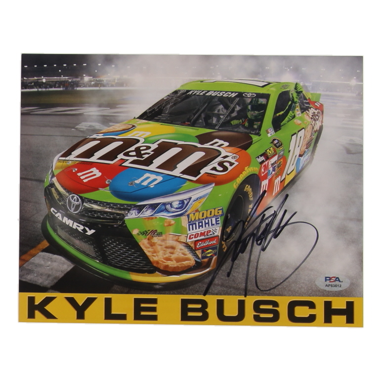 Kyle Busch Signed NASCAR 8x10 Photo (PSA) at PristineAuction.com Kyle Busch Signed NASCAR 8x10 Photo (PSA) at PristineAuction.com