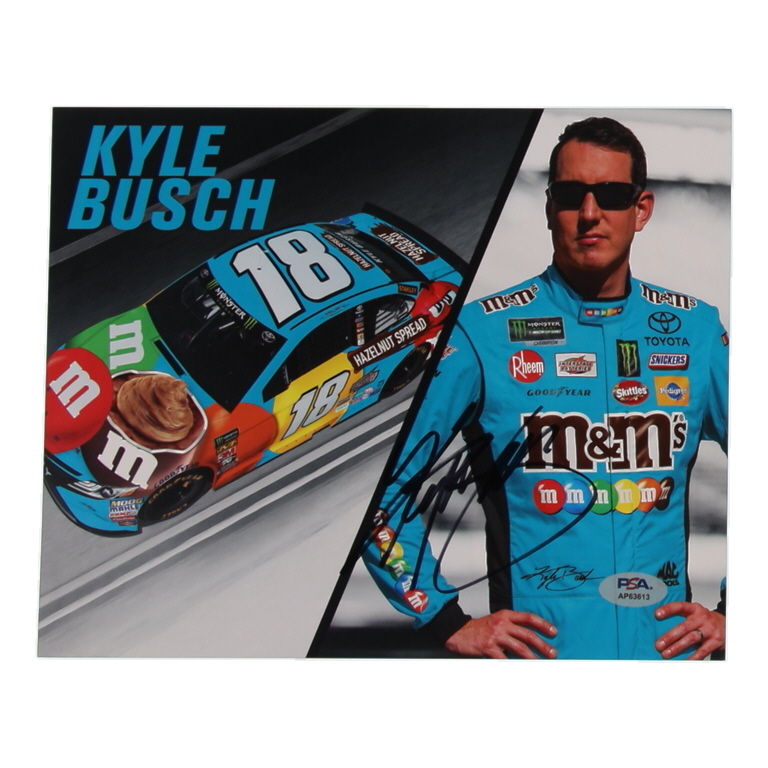 Kyle Busch Signed NASCAR 8x10 Photo (PSA) at PristineAuction.com Kyle Busch Signed NASCAR 8x10 Photo (PSA) at PristineAuction.com