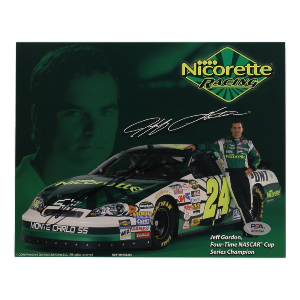 Jeff Gordon Signed NASCAR 8x10 Photo (PSA) at PristineAuction.com