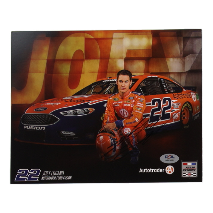 Joey Logano Signed NASCAR 8x10 Photo (PSA) at PristineAuction.com Joey Logano Signed NASCAR 8x10 Photo (PSA) at PristineAuction.com