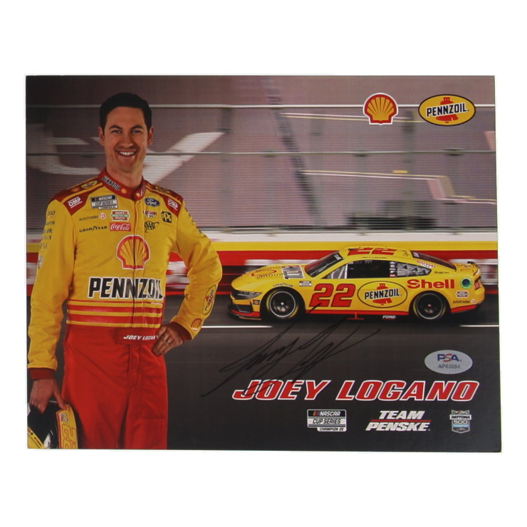 Joey Logano Signed NASCAR 8x10 Photo (PSA) at PristineAuction.com Joey Logano Signed NASCAR 8x10 Photo (PSA) at PristineAuction.com