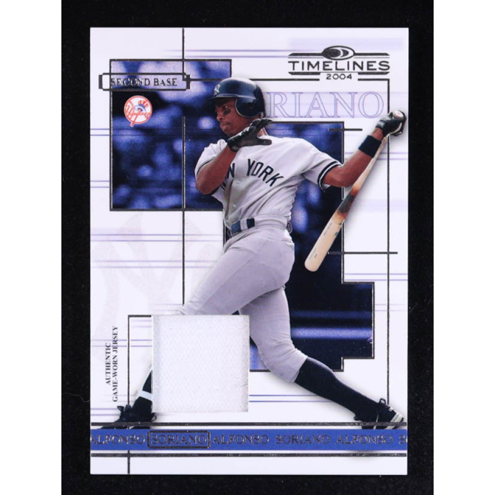 Alfonso Soriano 2004 Donruss Timelines Material #4 Jersey at PristineAuction.com