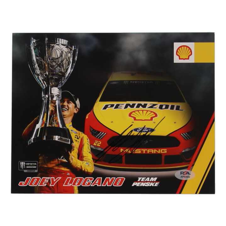 Joey Logano Signed NASCAR 8x10 Photo (PSA) at PristineAuction.com Joey Logano Signed NASCAR 8x10 Photo (PSA) at PristineAuction.com