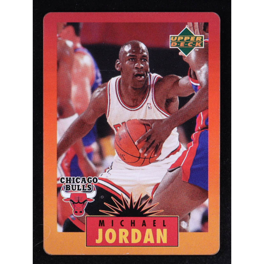 Michael Jordan 1996 Upper Deck Jordan Metal Orange #3 at PristineAuction.com