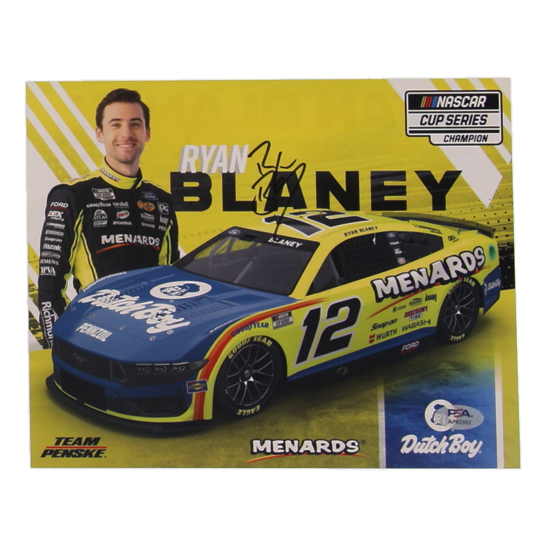 Ryan Blaney Signed NASCAR 8x10 Photo (PSA) at PristineAuction.com Ryan Blaney Signed NASCAR 8x10 Photo (PSA) at PristineAuction.com