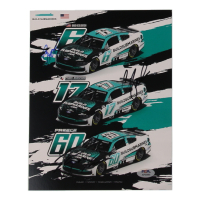 Brad Keselowski, Chris Buescher & Ryan Preece Signed NASCAR 8x10 Photo (PSA) at PristineAuction.com