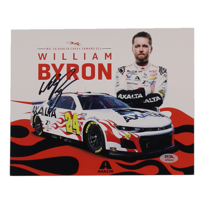 William Byron Signed NASCAR 8x10 Photo (PSA) at PristineAuction.com William Byron Signed NASCAR 8x10 Photo (PSA) at PristineAuction.com