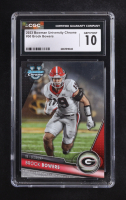 Brock Bowers 2023 Bowman University Chrome #50 RC (CGC 10) at PristineAuction.com