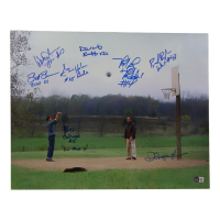 "Hoosiers" 16x20 Photo Signed By (8) with David Anspaugh, Wade Schenck, Brad Boyle, Steve Hollar & Multiple Inscriptions (Beckett) at PristineAuction.com