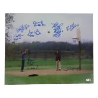 "Hoosiers" 16x20 Photo Signed By (8) with David Anspaugh, Wade Schenck, Brad Boyle, Steve Hollar & Multiple Inscriptions (Beckett) at PristineAuction.com