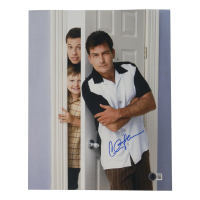 Charlie Sheen Signed "Two And A Half Men" 11x14 Photo (Beckett) at PristineAuction.com