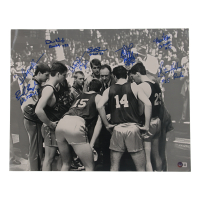"Hoosiers" 16x20 Photo Signed By (8) with David Anspaugh, Wade Schenck, Brad Boyle, Steve Hollar & Multiple Inscriptions (Beckett) at PristineAuction.com