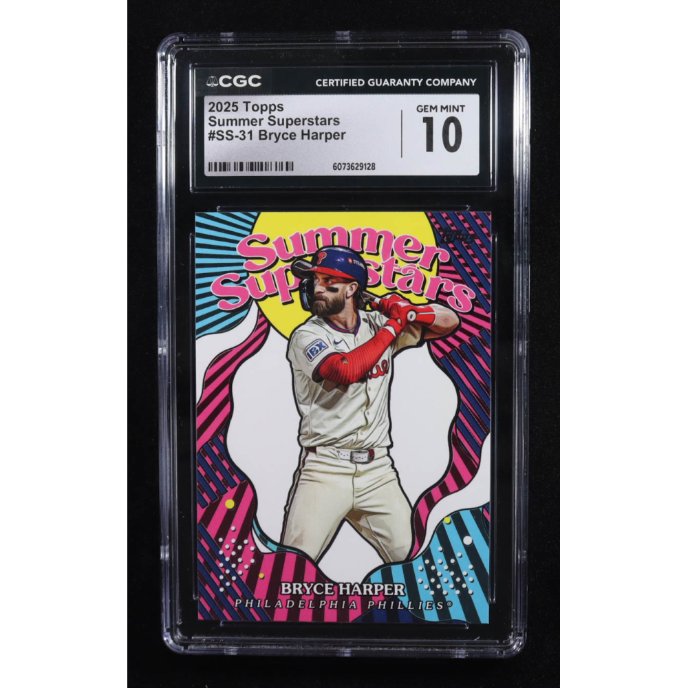 Bryce Harper 2025 Topps Summer Superstars #SS31 (CGC 10) at PristineAuction.com