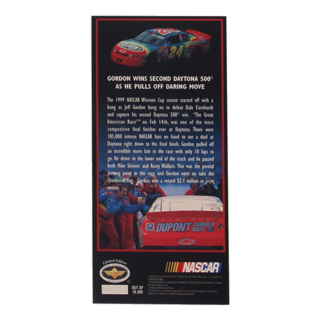 Jeff Gordon Signed Daytona 500 Commemorative Ticket (PSA) at PristineAuction.com Jeff Gordon Signed Daytona 500 Commemorative Ticket (PSA) at PristineAuction.com