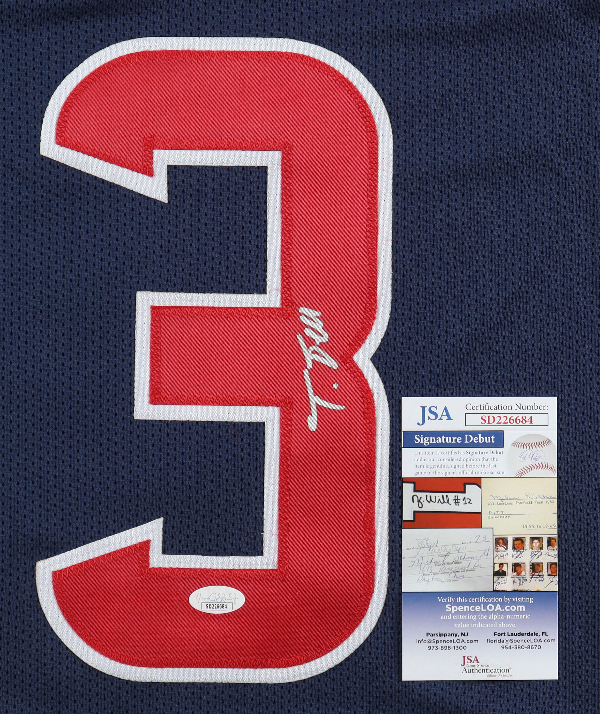 Tank Dell Signed Jersey (JSA) at PristineAuction.com Tank Dell Signed Jersey (JSA) at PristineAuction.com