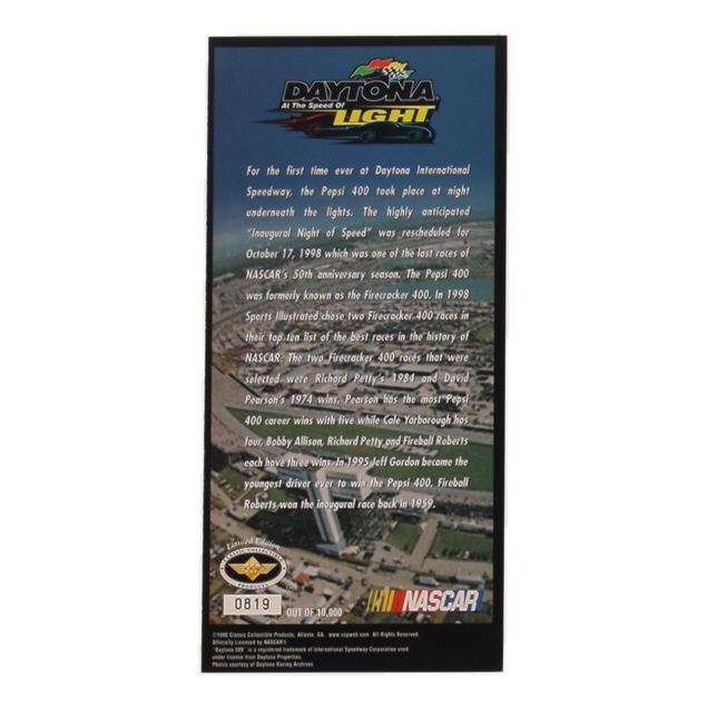 Jeff Gordon Signed 1998 Inaugural Pepsi 400 at Daytona Commemorative Ticket (PSA) at PristineAuction.com Jeff Gordon Signed 1998 Inaugural Pepsi 400 at Daytona Commemorative Ticket (PSA) at PristineAuction.com
