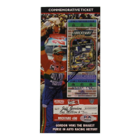 Jeff Gordon Signed Brickyard 400 Commemorative Ticket (PSA) at PristineAuction.com
