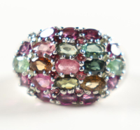 New 4.6 CTW Rhodolite, Sapphire & Multi-Gemstone Ring | Estimated Retail Value: $2,800 (UGL) at PristineAuction.com