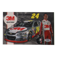 Jeff Gordon Signed NASCAR 5.5x8.5 Hero Card (PSA) at PristineAuction.com