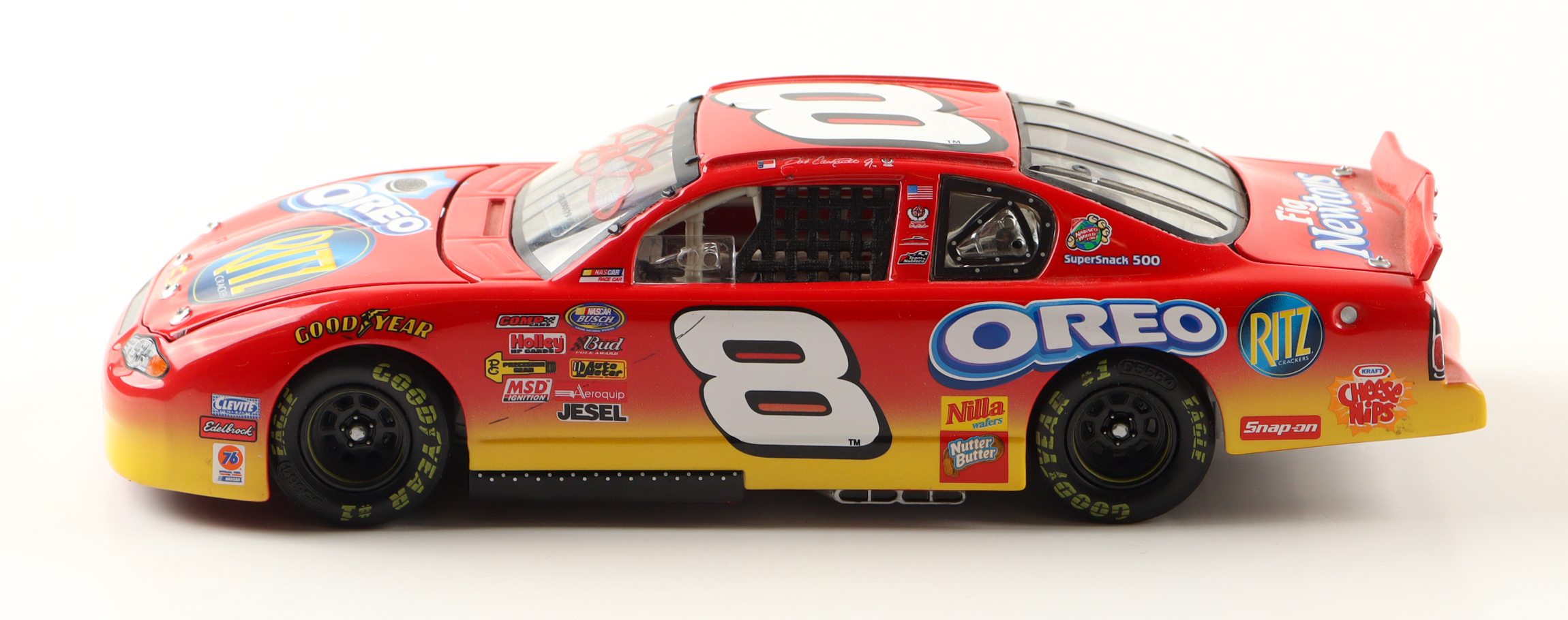 Dale Earnhardt Jr. Signed NASCAR 2002 #8 Oreo/Ritz Chevrolet Monte Carlo 1:24 Diecast Car (JR Motorsports) at PristineAuction.com Dale Earnhardt Jr. Signed NASCAR 2002 #8 Oreo/Ritz Chevrolet Monte Carlo 1:24 Diecast Car (JR Motorsports) at PristineAuction.com
