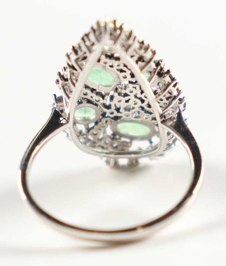 New 2.65 CTW Emerald & Sapphire Ring | Estimated Retail Value: $1,950 (UGL) at PristineAuction.com New 2.65 CTW Emerald & Sapphire Ring | Estimated Retail Value: $1,950 (UGL) at PristineAuction.com