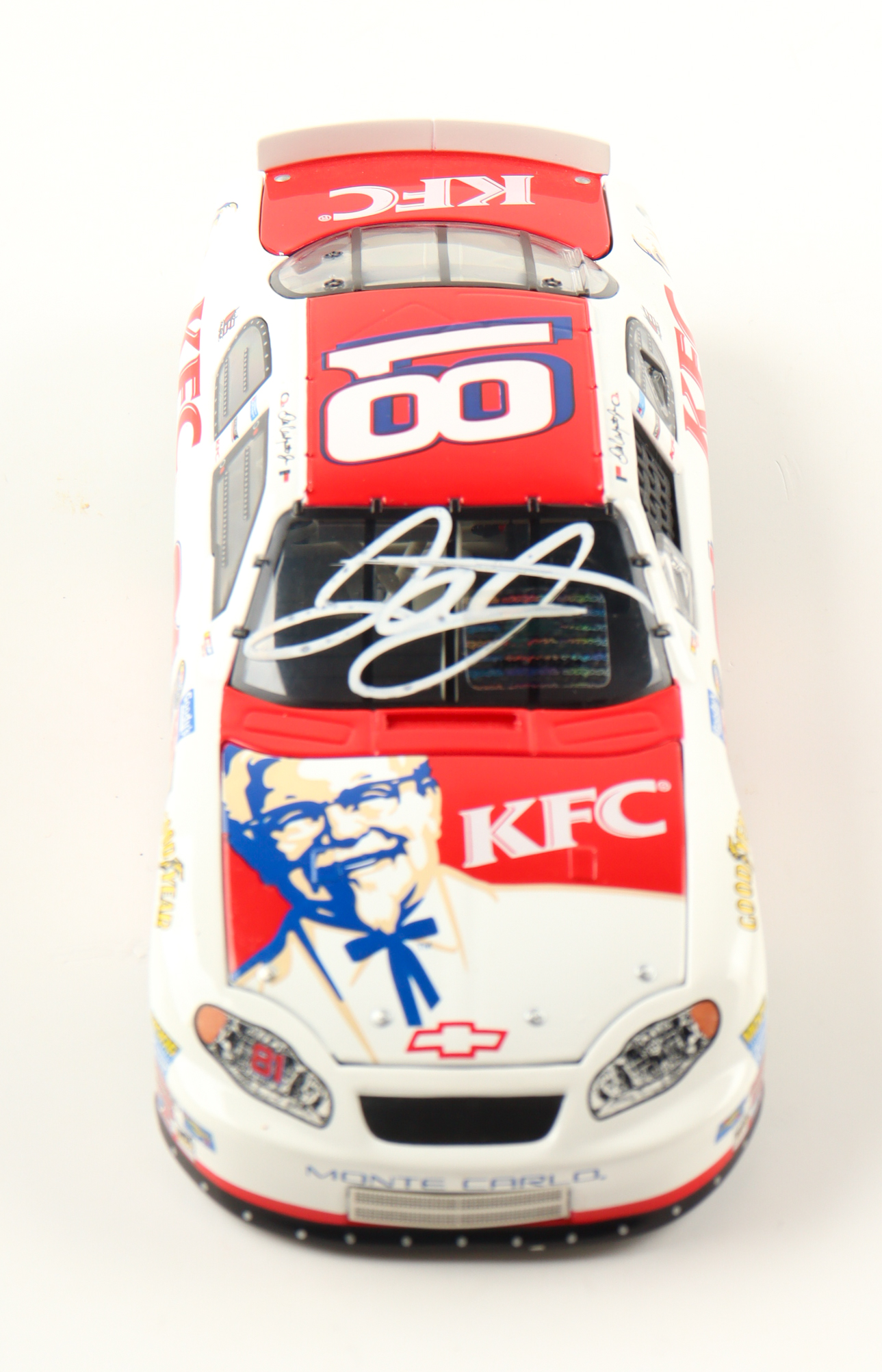 Dale Earnhardt Jr. Signed NASCAR 2004 #81 KFC Chevrolet Monte Carlo 1:24 Diecast Car (JR Motorsports) at PristineAuction.com Dale Earnhardt Jr. Signed NASCAR 2004 #81 KFC Chevrolet Monte Carlo 1:24 Diecast Car (JR Motorsports) at PristineAuction.com