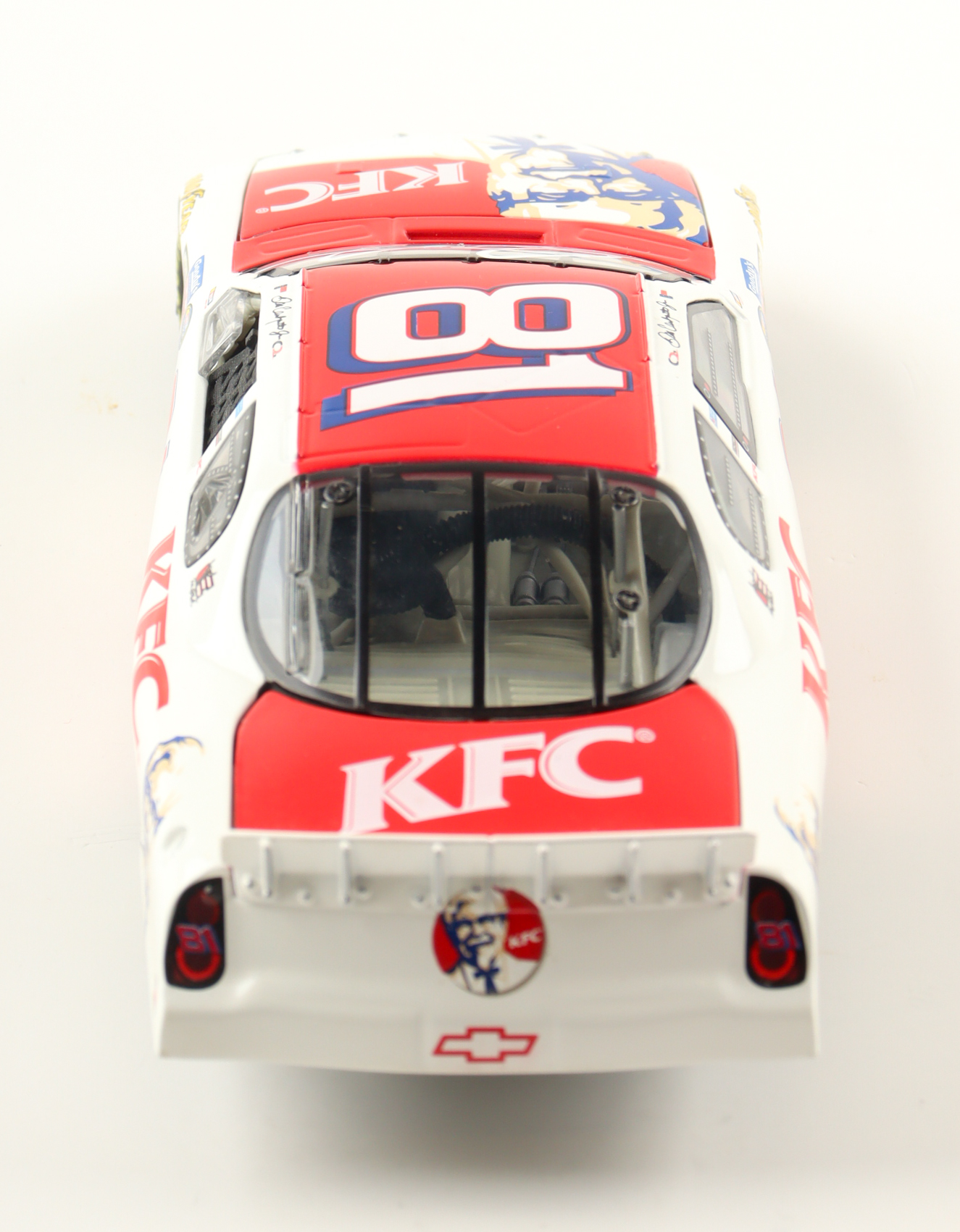 Dale Earnhardt Jr. Signed NASCAR 2004 #81 KFC Chevrolet Monte Carlo 1:24 Diecast Car (JR Motorsports) at PristineAuction.com Dale Earnhardt Jr. Signed NASCAR 2004 #81 KFC Chevrolet Monte Carlo 1:24 Diecast Car (JR Motorsports) at PristineAuction.com
