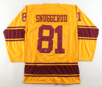 Jimmy Snuggerud Signed College Jersey Inscribed "2022 1st RND Pick" (Beckett) at PristineAuction.com