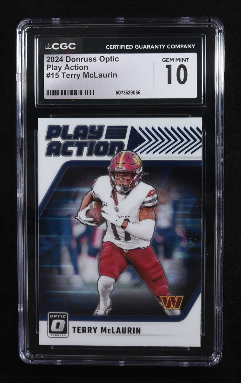 Terry McLaurin 2024 Donruss Optic Play Action #15 (CGC 10) at PristineAuction.com Terry McLaurin 2024 Donruss Optic Play Action #15 (CGC 10) at PristineAuction.com