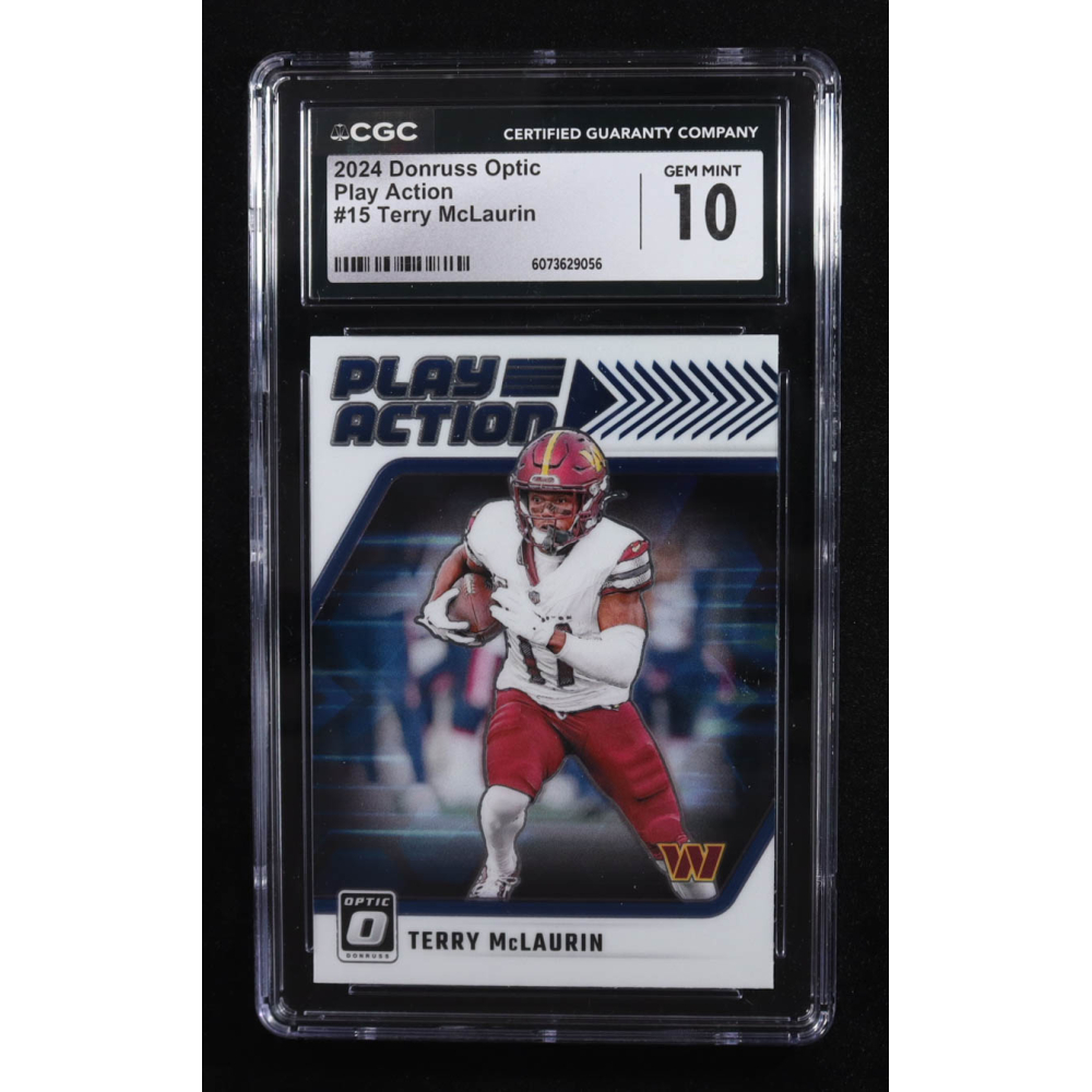 Terry McLaurin 2024 Donruss Optic Play Action #15 (CGC 10) at PristineAuction.com Terry McLaurin 2024 Donruss Optic Play Action #15 (CGC 10) at PristineAuction.com