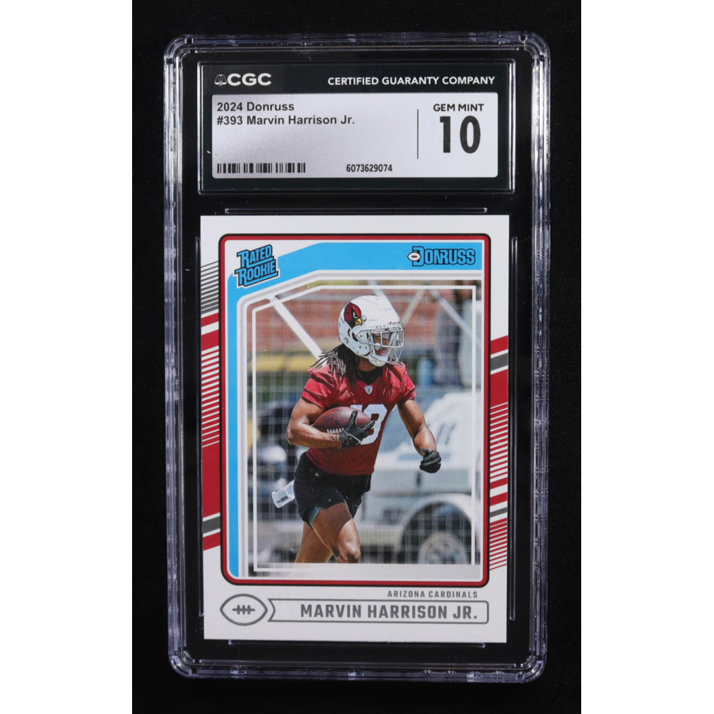 Marvin Harrison Jr. 2024 Donruss #393 RR RC (CGC 10) at PristineAuction.com