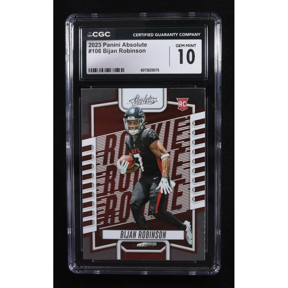 Bijan Robinson 2023 Absolute #106 RC (CGC 10) at PristineAuction.com
