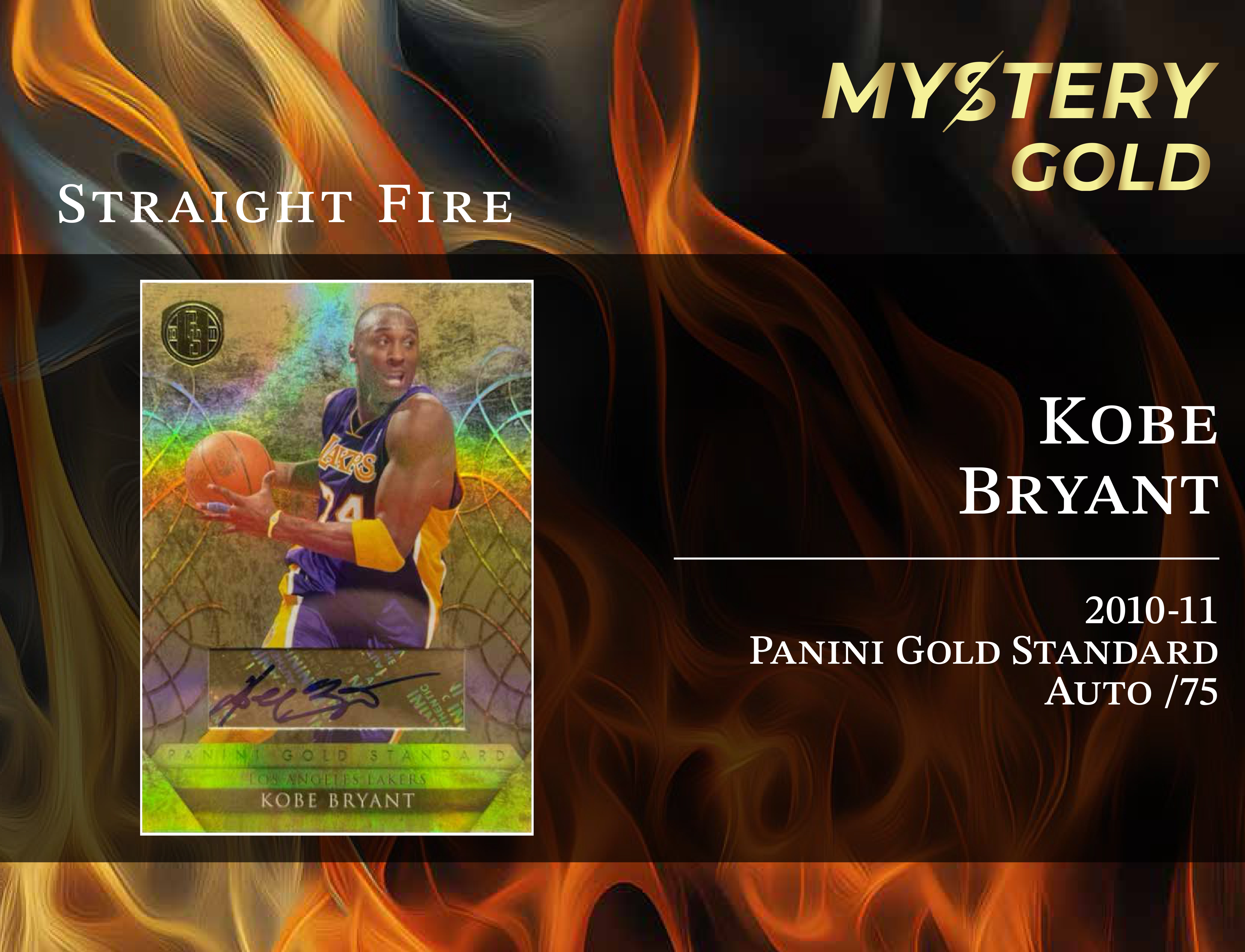 MYSTERY GOLD PRESENTS STRAIGHT FIRE MULTI-SPORT SERIES 1 MYSTERY BOX / PACK - CONTAINS 1 PSA/BGS/CGC/SGC GRADED CARD & 2 AUTO/RELIC CARDS PER PACK! at PristineAuction.com MYSTERY GOLD PRESENTS STRAIGHT FIRE MULTI-SPORT SERIES 1 MYSTERY BOX / PACK - CONTAINS 1 PSA/BGS/CGC/SGC GRADED CARD & 2 AUTO/RELIC CARDS PER PACK! at PristineAuction.com