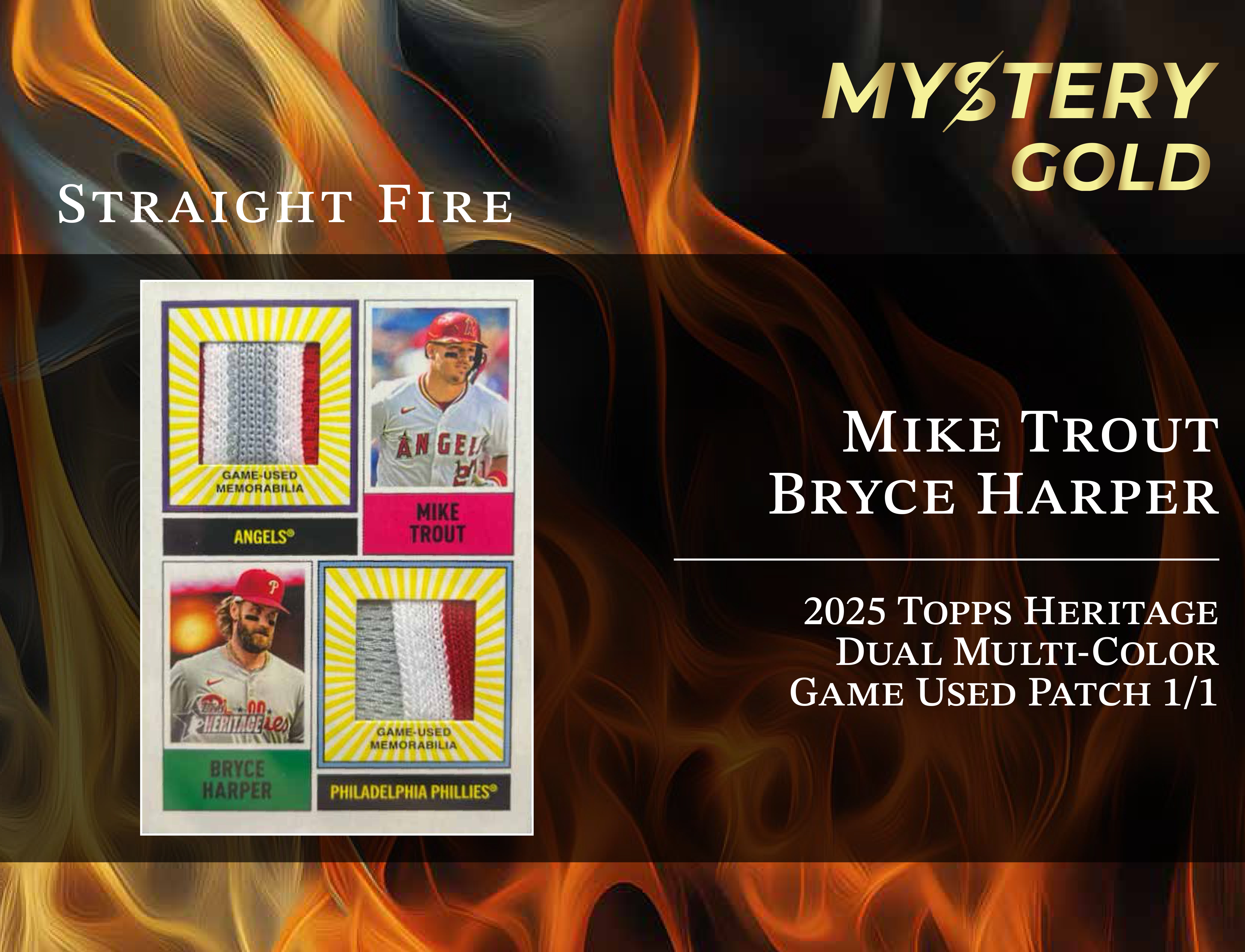 MYSTERY GOLD PRESENTS STRAIGHT FIRE MULTI-SPORT SERIES 1 MYSTERY BOX / PACK - CONTAINS 1 PSA/BGS/CGC/SGC GRADED CARD & 2 AUTO/RELIC CARDS PER PACK! at PristineAuction.com MYSTERY GOLD PRESENTS STRAIGHT FIRE MULTI-SPORT SERIES 1 MYSTERY BOX / PACK - CONTAINS 1 PSA/BGS/CGC/SGC GRADED CARD & 2 AUTO/RELIC CARDS PER PACK! at PristineAuction.com