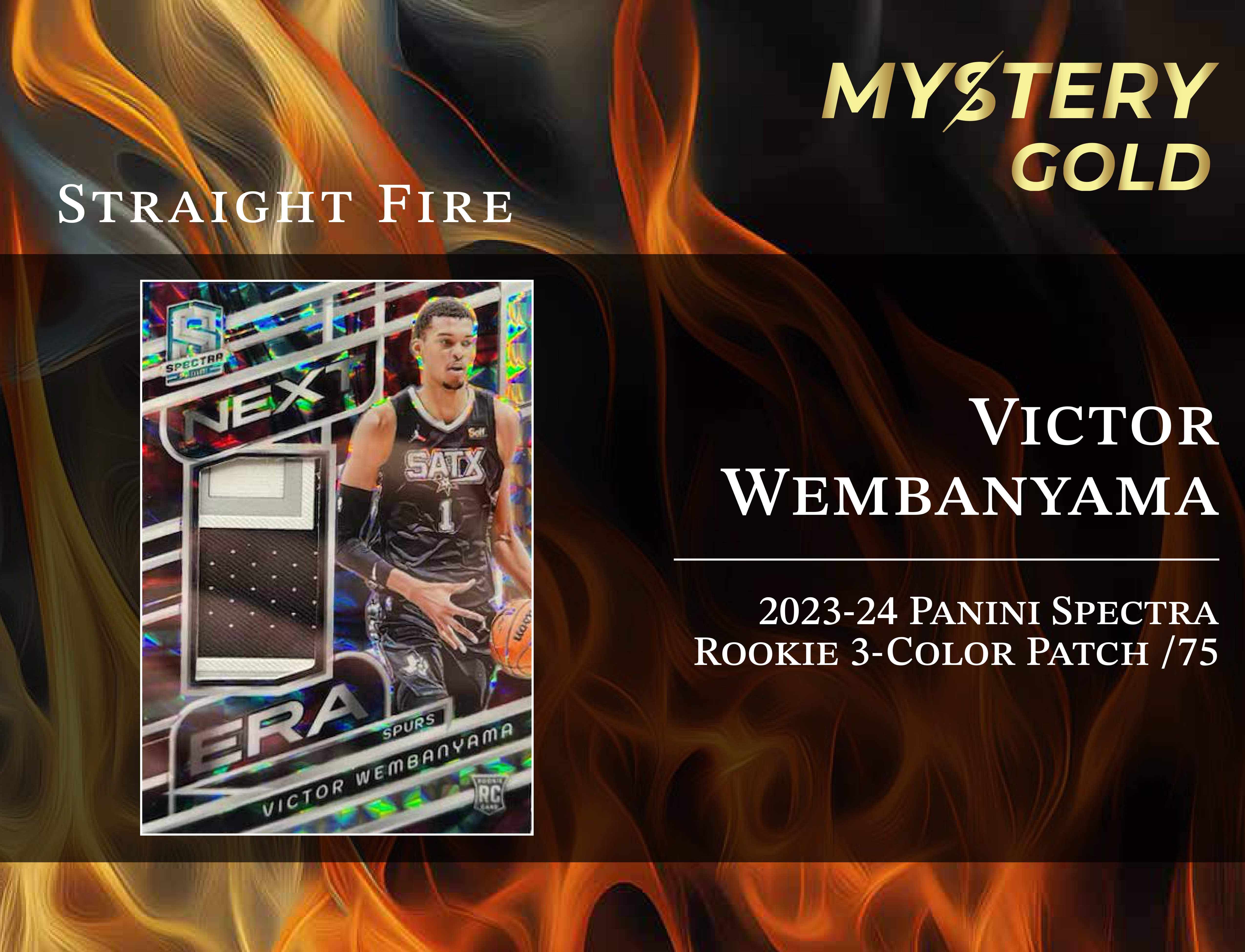 MYSTERY GOLD PRESENTS STRAIGHT FIRE MULTI-SPORT SERIES 1 MYSTERY BOX / PACK - CONTAINS 1 PSA/BGS/CGC/SGC GRADED CARD & 2 AUTO/RELIC CARDS PER PACK! at PristineAuction.com MYSTERY GOLD PRESENTS STRAIGHT FIRE MULTI-SPORT SERIES 1 MYSTERY BOX / PACK - CONTAINS 1 PSA/BGS/CGC/SGC GRADED CARD & 2 AUTO/RELIC CARDS PER PACK! at PristineAuction.com