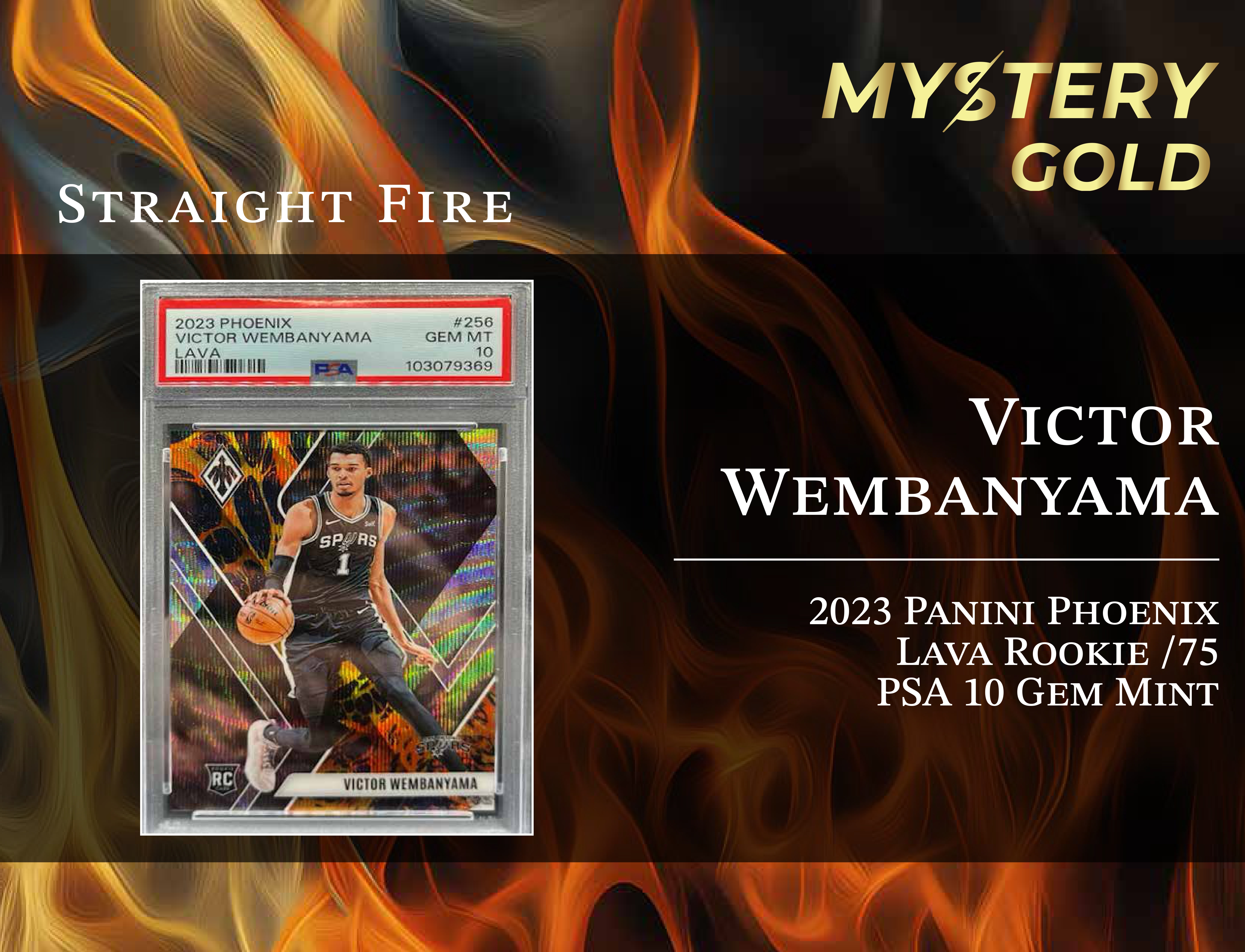 MYSTERY GOLD PRESENTS STRAIGHT FIRE MULTI-SPORT SERIES 1 MYSTERY BOX / PACK - CONTAINS 1 PSA/BGS/CGC/SGC GRADED CARD & 2 AUTO/RELIC CARDS PER PACK! at PristineAuction.com MYSTERY GOLD PRESENTS STRAIGHT FIRE MULTI-SPORT SERIES 1 MYSTERY BOX / PACK - CONTAINS 1 PSA/BGS/CGC/SGC GRADED CARD & 2 AUTO/RELIC CARDS PER PACK! at PristineAuction.com