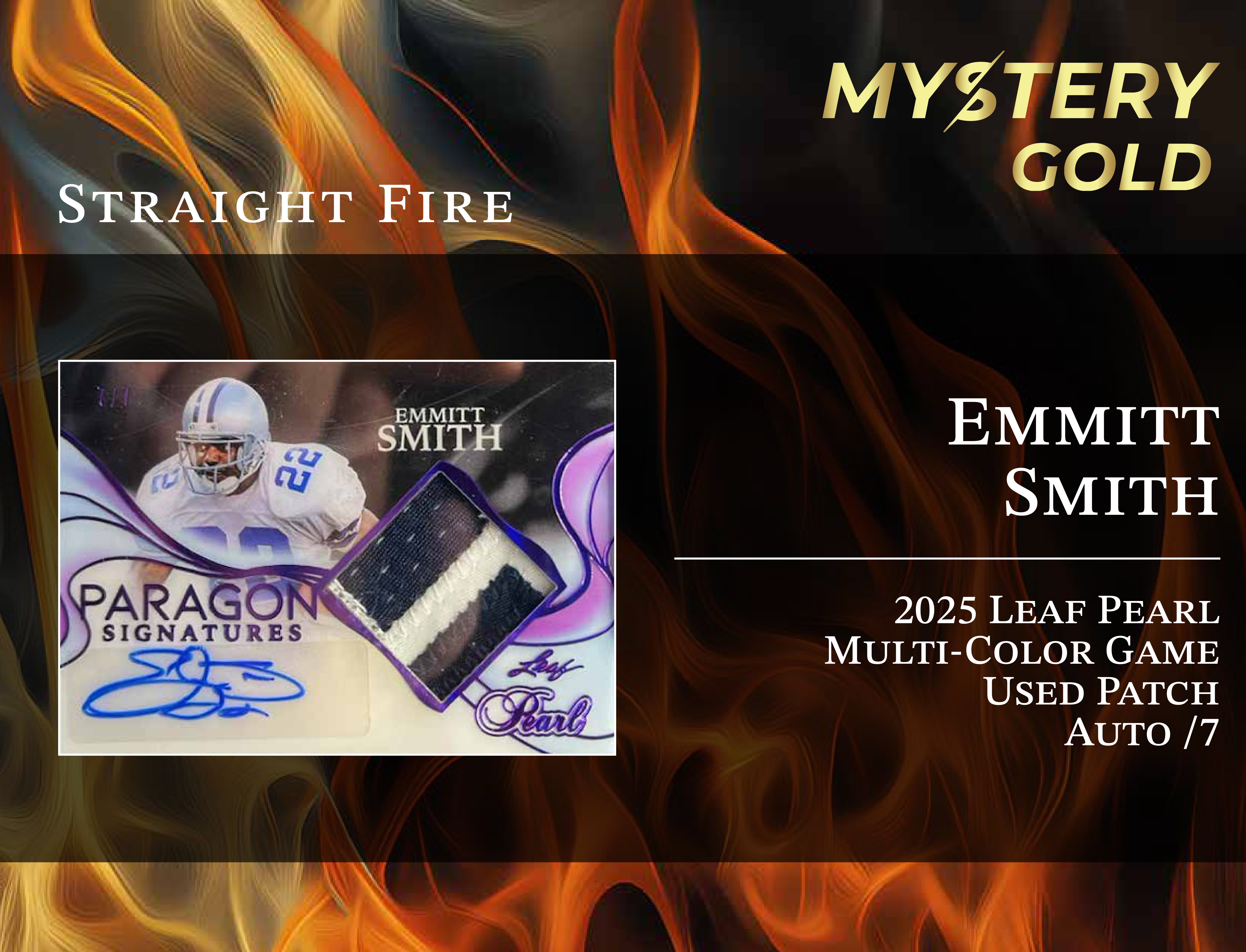 MYSTERY GOLD PRESENTS STRAIGHT FIRE MULTI-SPORT SERIES 1 MYSTERY BOX / PACK - CONTAINS 1 PSA/BGS/CGC/SGC GRADED CARD & 2 AUTO/RELIC CARDS PER PACK! at PristineAuction.com MYSTERY GOLD PRESENTS STRAIGHT FIRE MULTI-SPORT SERIES 1 MYSTERY BOX / PACK - CONTAINS 1 PSA/BGS/CGC/SGC GRADED CARD & 2 AUTO/RELIC CARDS PER PACK! at PristineAuction.com