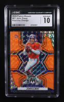John Elway 2022 Panini Mosaic Mosaic Reactive Orange #63 (CGC 10) at PristineAuction.com