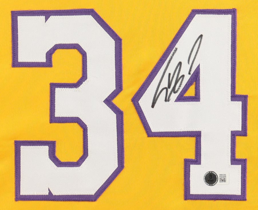Shaquille O'Neal Signed Custom Framed Jersey Display (Beckett) at PristineAuction.com Shaquille O'Neal Signed Custom Framed Jersey Display (Beckett) at PristineAuction.com
