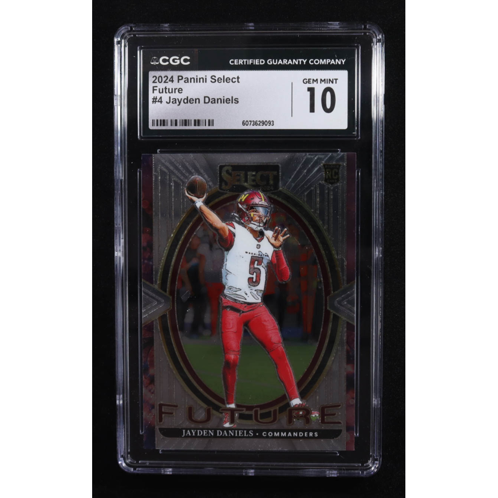 Jayden Daniels 2024 Select Select Future #4 RC (CGC 10) at PristineAuction.com Jayden Daniels 2024 Select Select Future #4 RC (CGC 10) at PristineAuction.com